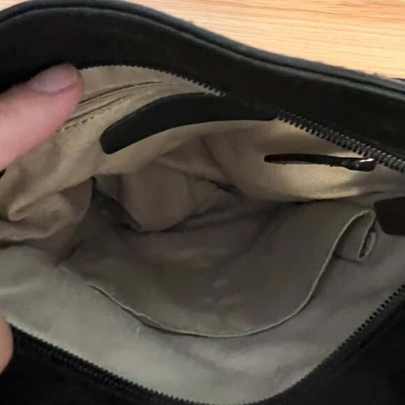 Margot NY Black Leather Crossbody Shoulder Bag with Easy Phone Access - Picture 9 of 11